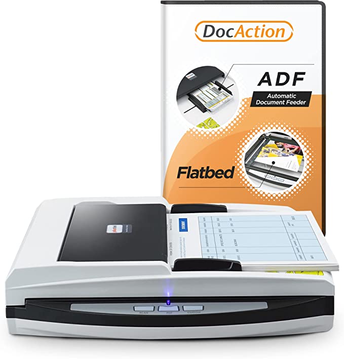 Plustek PL4080 High Speed Versatile Scanner, Flatbed + ADF All in one.